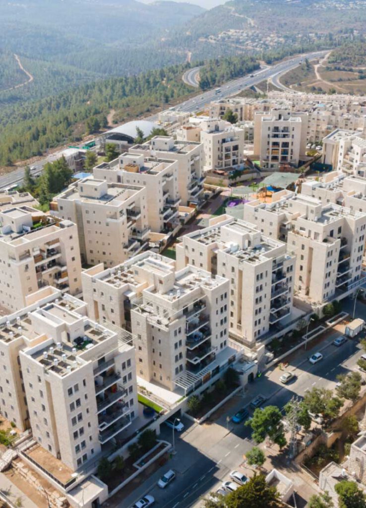 בניין בפרוייקט לב הקריה טלזסטון